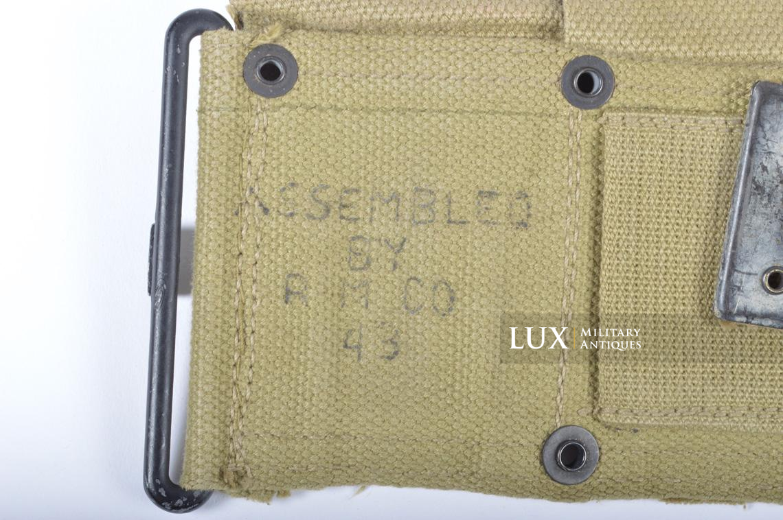 Unissued USM1 Garand cartridge belt, dated 1943 - photo 8