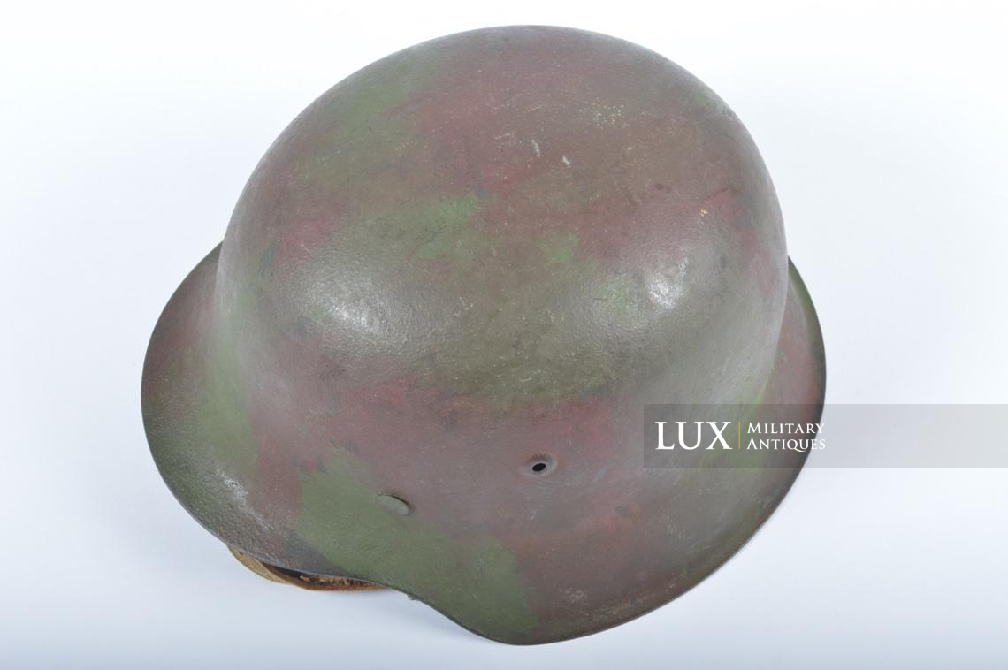 M42 Heer brush two-tone camouflage helmet - photo 15