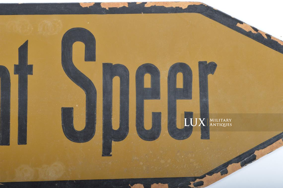 German fibreboard Organisation Todt - Regiment Speer directional sign - photo 10