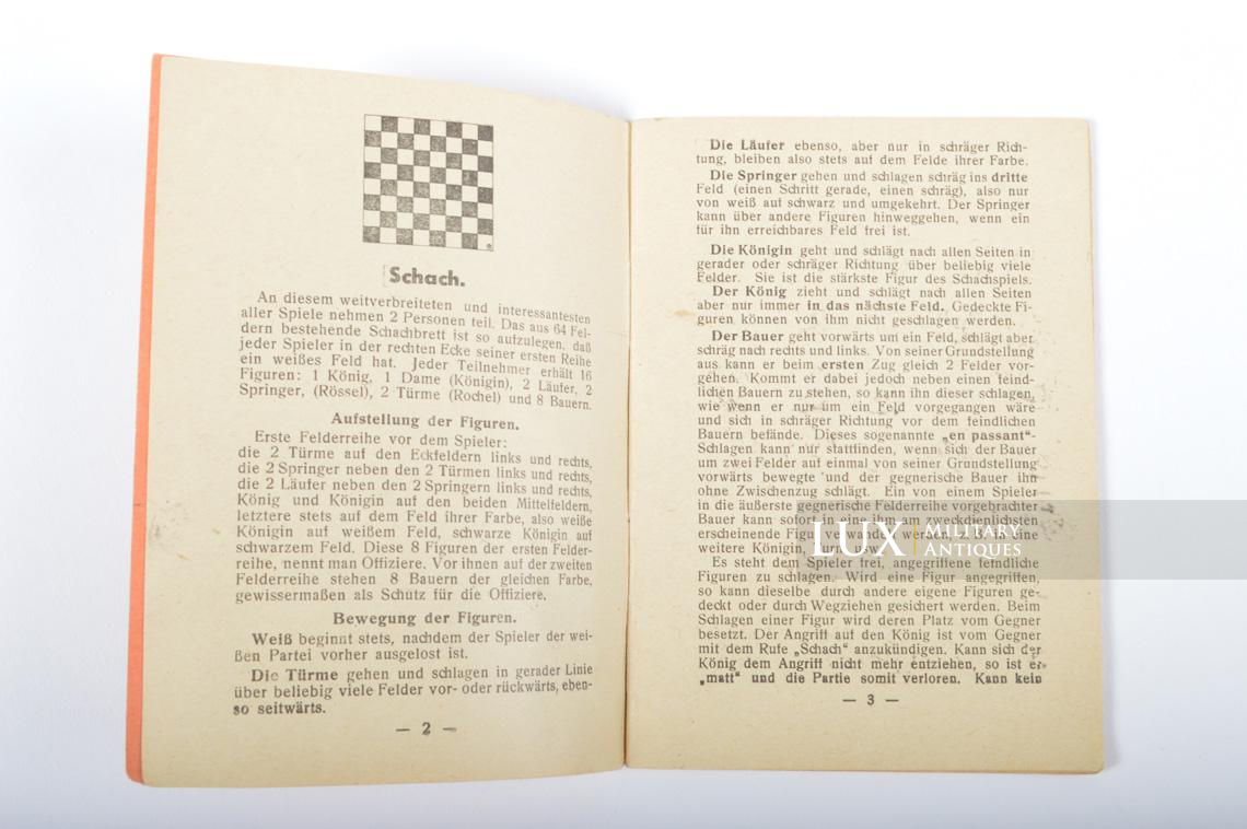 German manual on the games rules - Lux Military Antiques - photo 9
