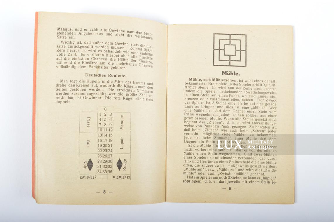 German manual on the games rules - Lux Military Antiques - photo 10