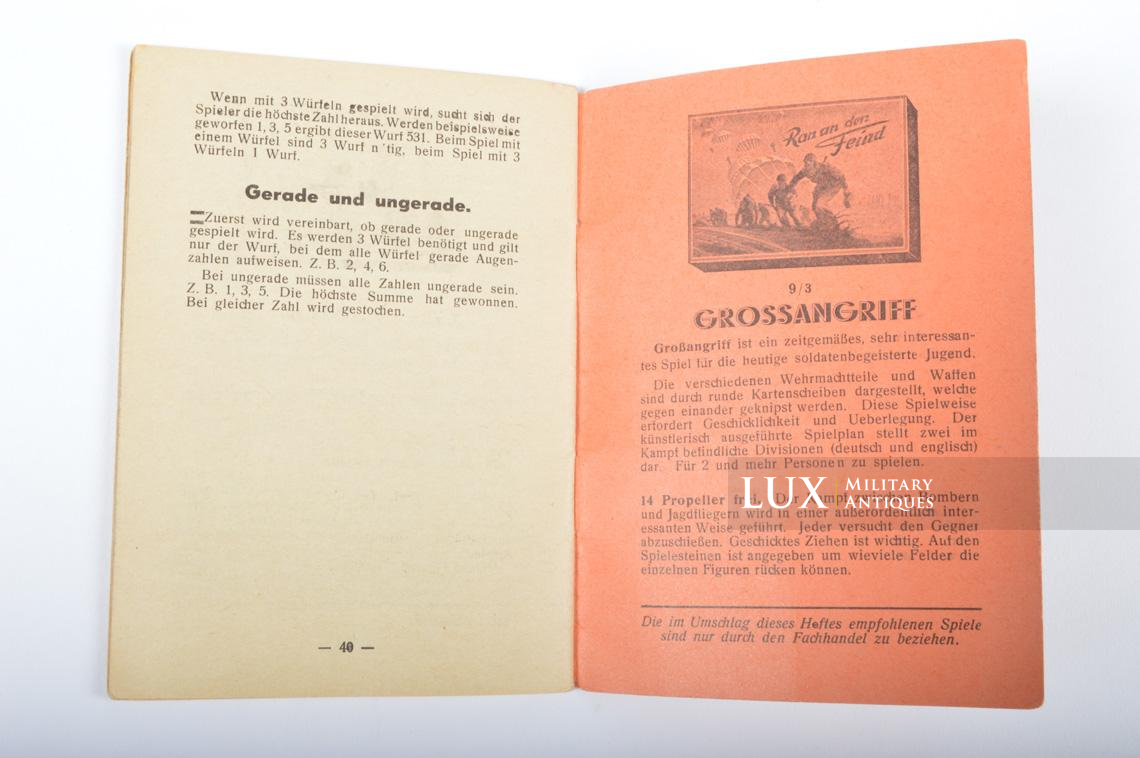 German manual on the games rules - Lux Military Antiques - photo 12