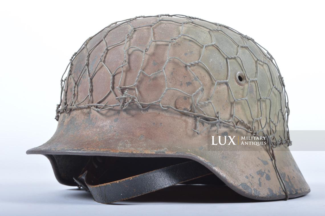 Casque M40 Heer grillagé & camouflé trois tons Normandie - photo 7