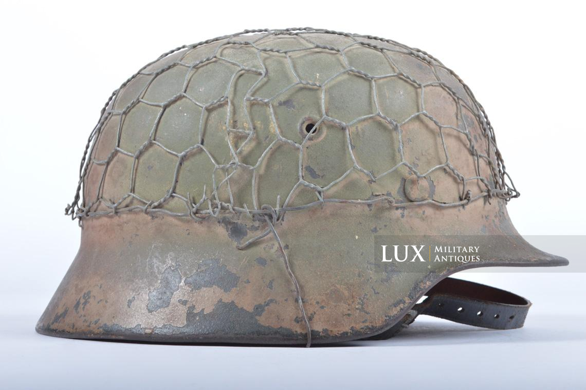 Casque M40 Heer grillagé & camouflé trois tons Normandie - photo 10