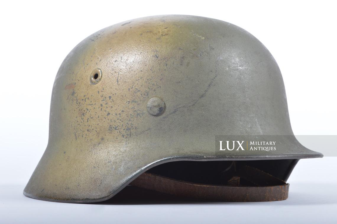 M40 Heer Three Tone Normandy Camouflage Combat Helmet, « NS66 » - photo 10