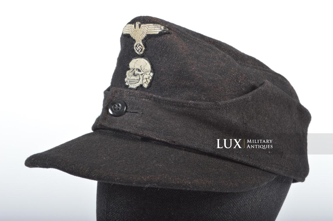 Casquette de combat M43 Waffen-SS Panzer, retrouvée à La Gleize en 1945 - photo 4