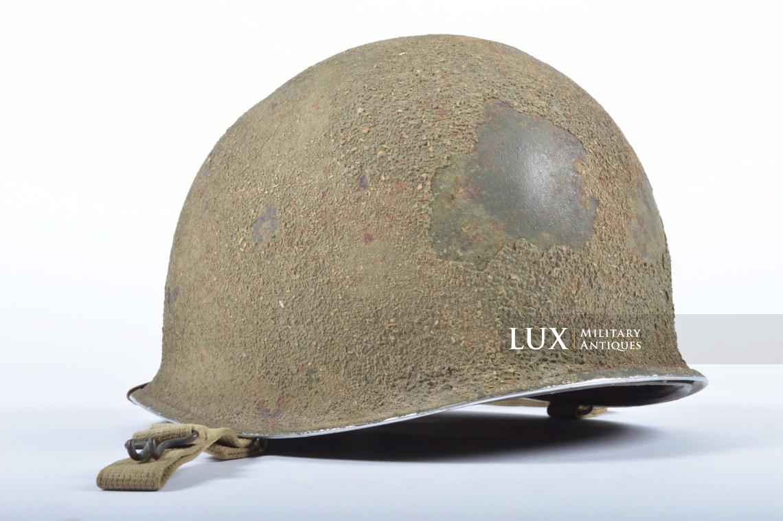 USM1 5th Infantry Division sawdust camouflage helmet set - photo 9