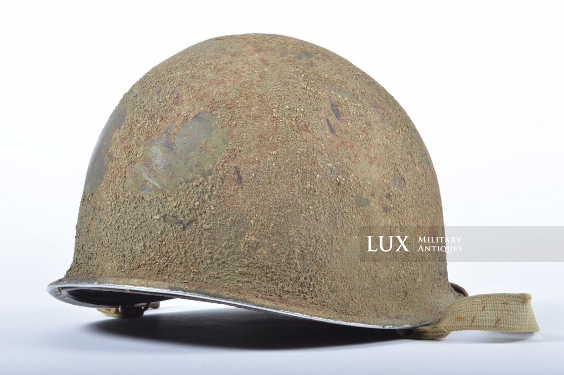 USM1 5th Infantry Division sawdust camouflage helmet set - photo 11