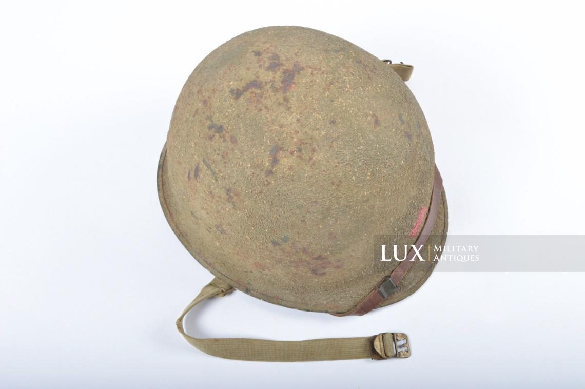 USM1 5th Infantry Division sawdust camouflage helmet set - photo 14