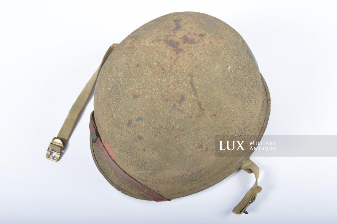 USM1 5th Infantry Division sawdust camouflage helmet set - photo 15