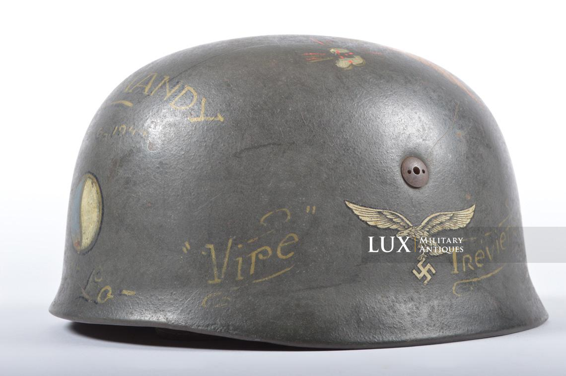 M38 German paratrooper single decal helmet, 29th Infantry Division Ying-Yang vet art - photo 8