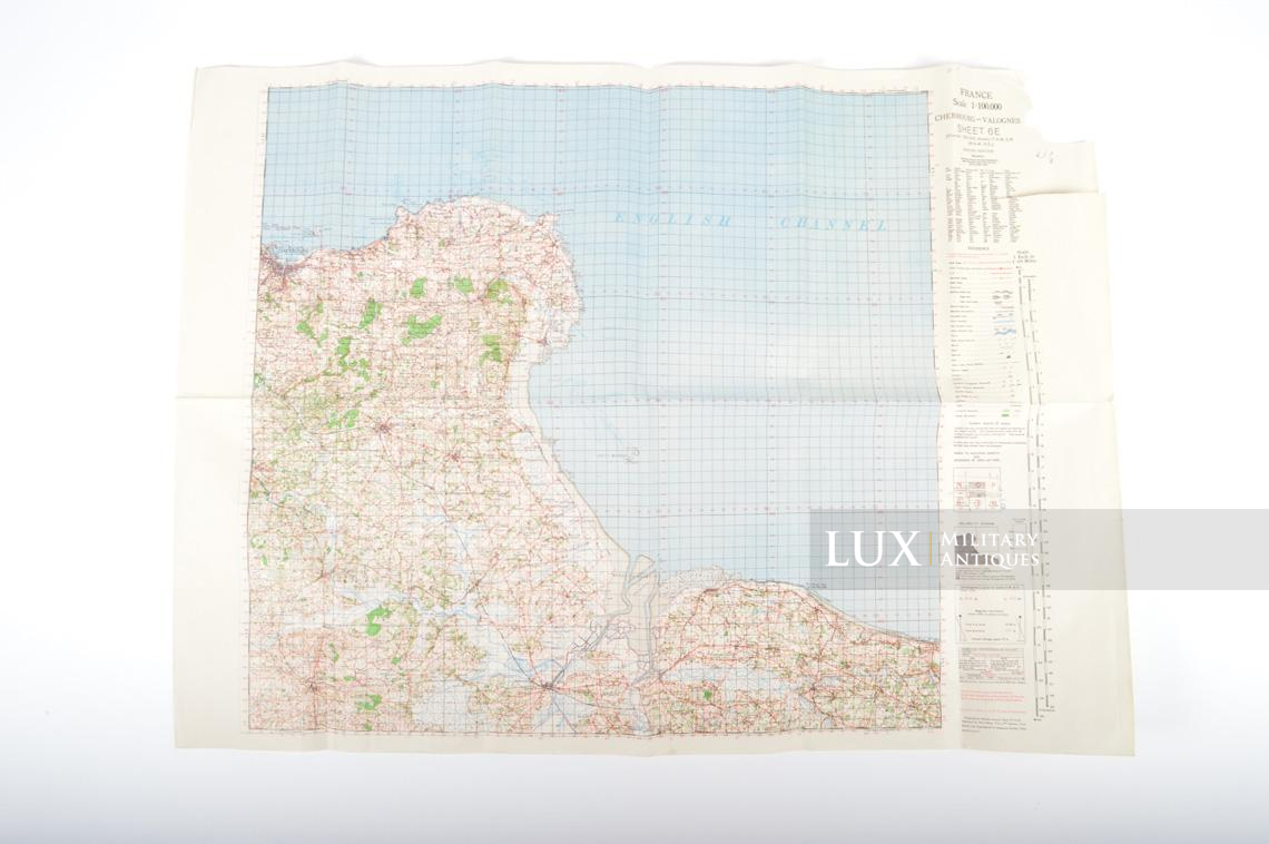 US Army D-DAY map, « CHERBOURG-VALOGNES », Normandy, 1943 - photo 4