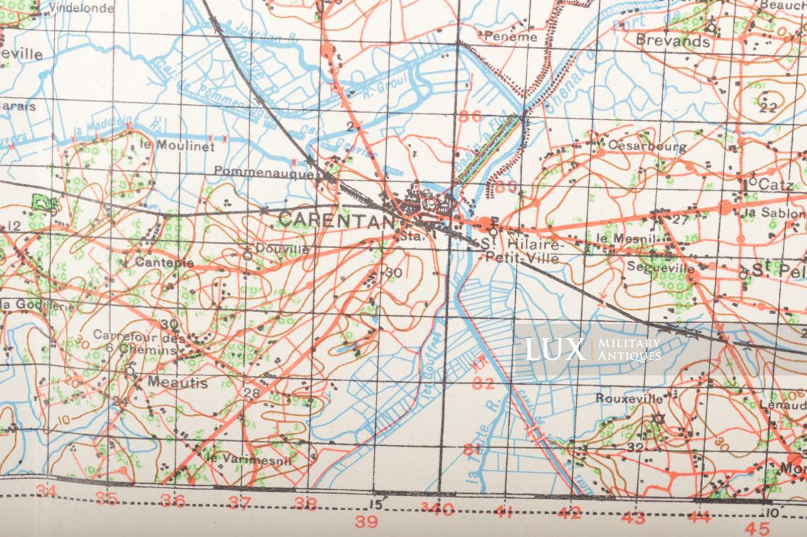 US Army D-DAY map, « CHERBOURG-VALOGNES », Normandy, 1943 - photo 9
