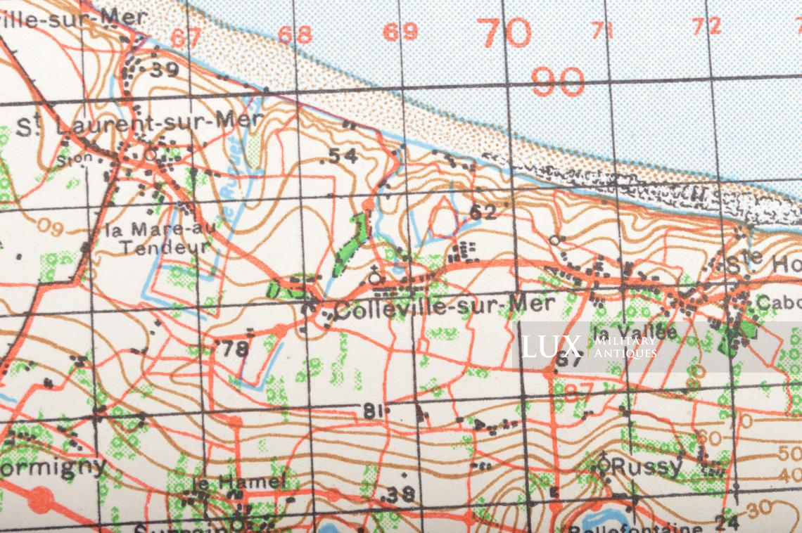 US Army D-DAY map, « CHERBOURG-VALOGNES », Normandy, 1943 - photo 13