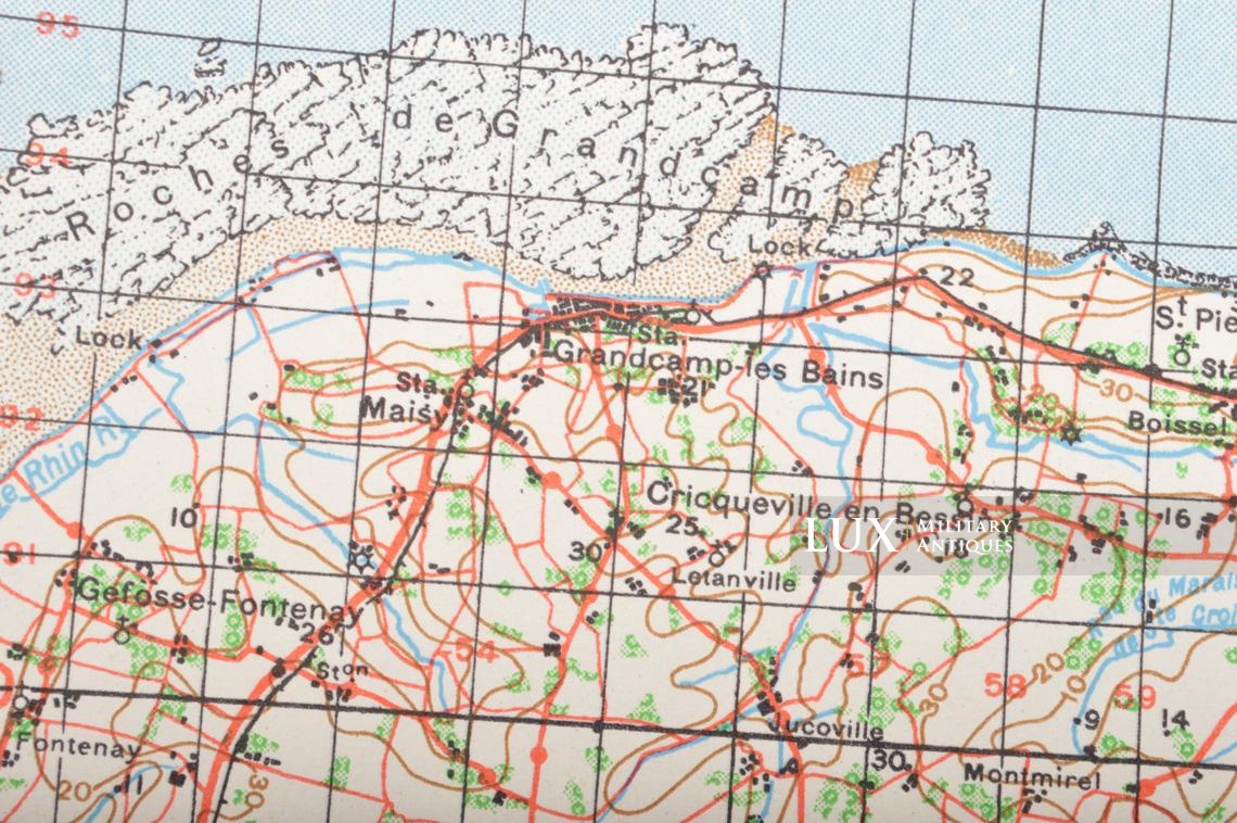 US Army D-DAY map, « CHERBOURG-VALOGNES », Normandy, 1943 - photo 14
