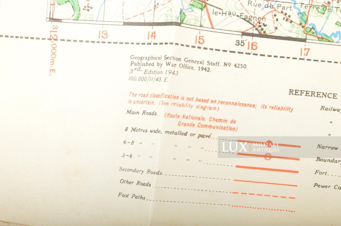 US Army D-DAY map, « Valognes », Normandy, 1943 - photo 10