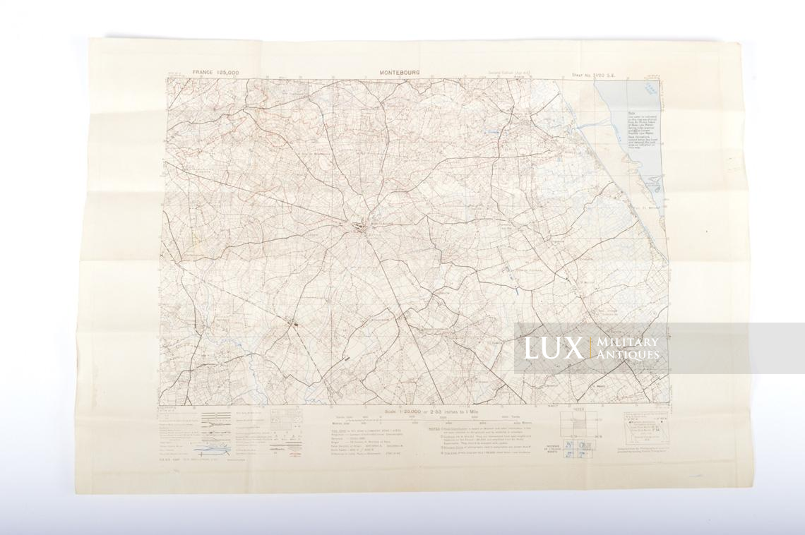 US Army D-DAY map, « MONTEBOURG », Normandy, 1944 - photo 4