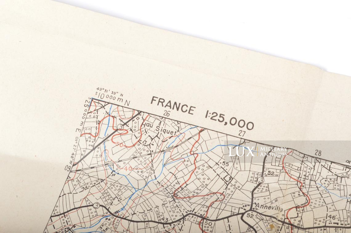 US Army D-DAY map, « MONTEBOURG », Normandy, 1944 - photo 8