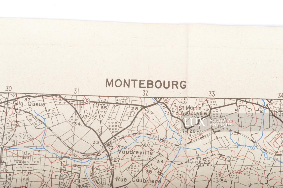 US Army D-DAY map, « MONTEBOURG », Normandy, 1944 - photo 9