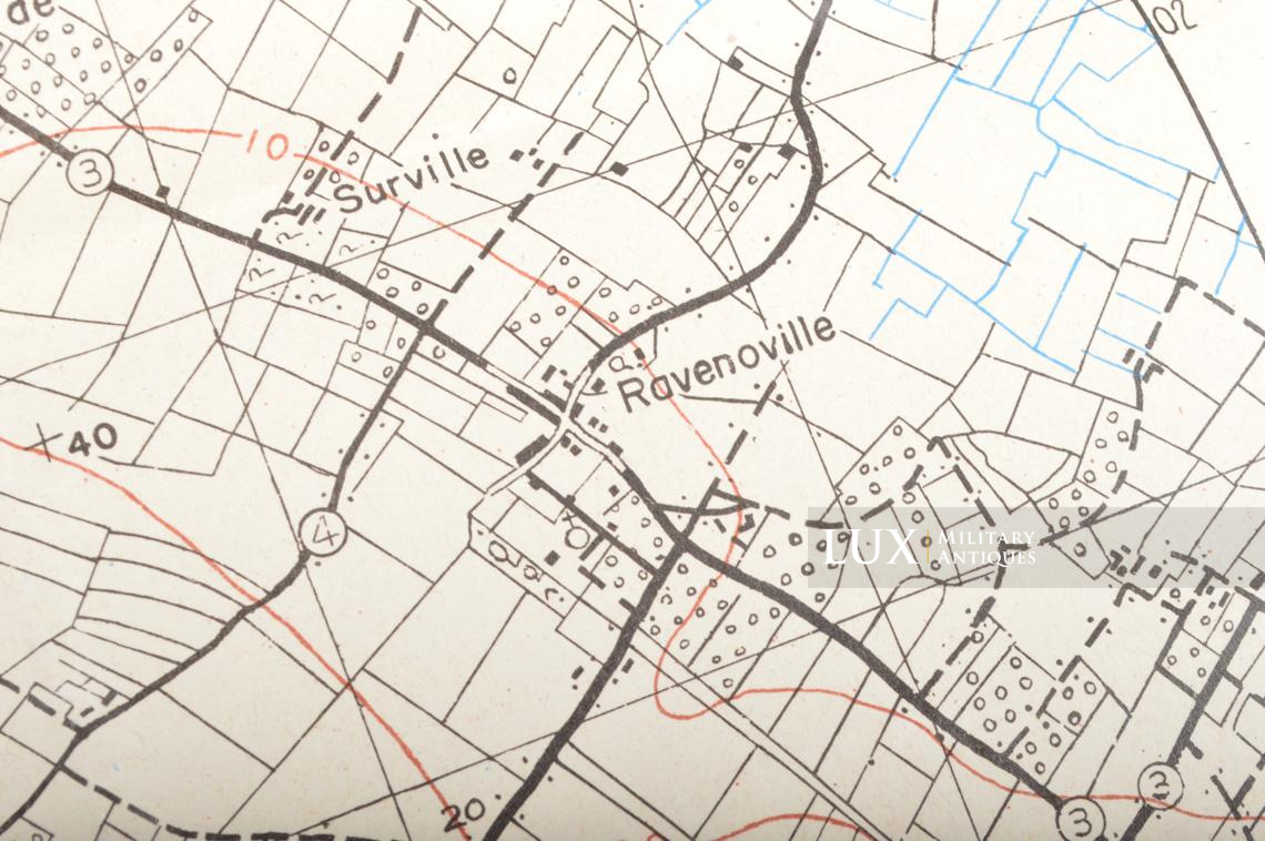 US Army D-DAY map, « MONTEBOURG », Normandy, 1944 - photo 13