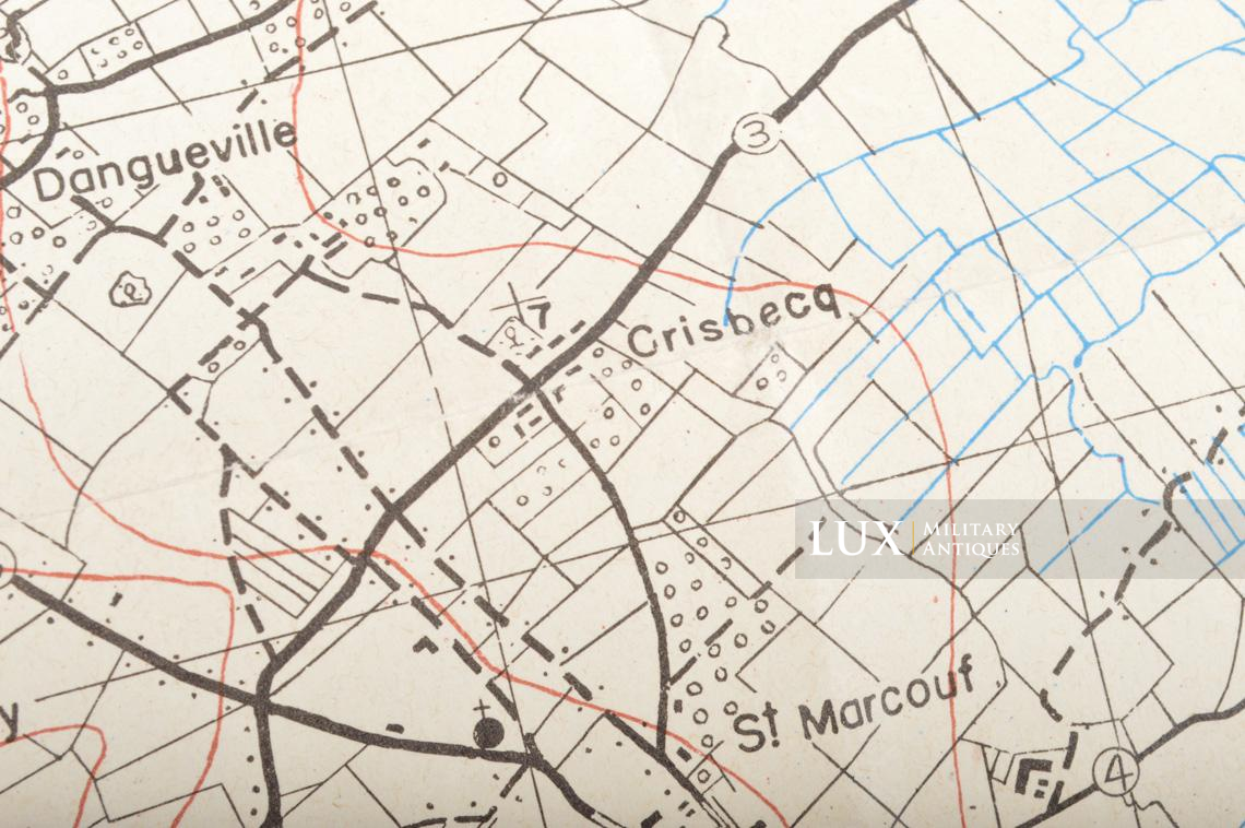 US Army D-DAY map, « MONTEBOURG », Normandy, 1944 - photo 17