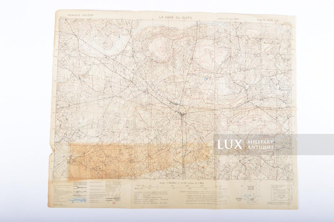 US Army D-DAY map, « LA-HAYE-DU-PUITS », Normandy, 1943 - photo 4