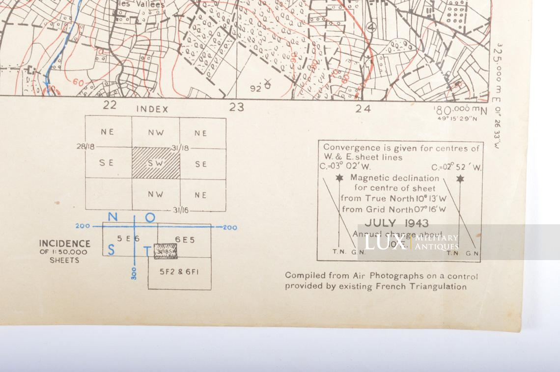 Carte militaire US Jour-J, « LA-HAYE-DU-PUITS », Normandie, 1943 - photo 11