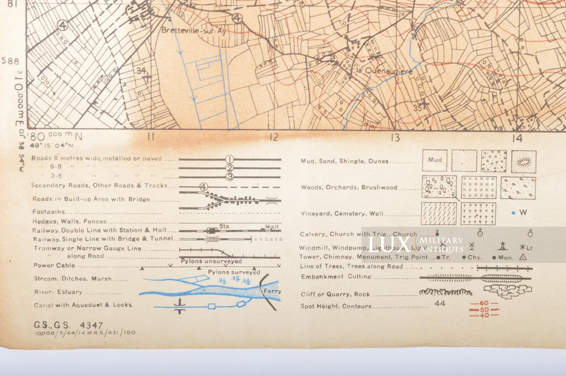 Carte militaire US Jour-J, « LA-HAYE-DU-PUITS », Normandie, 1943 - photo 12