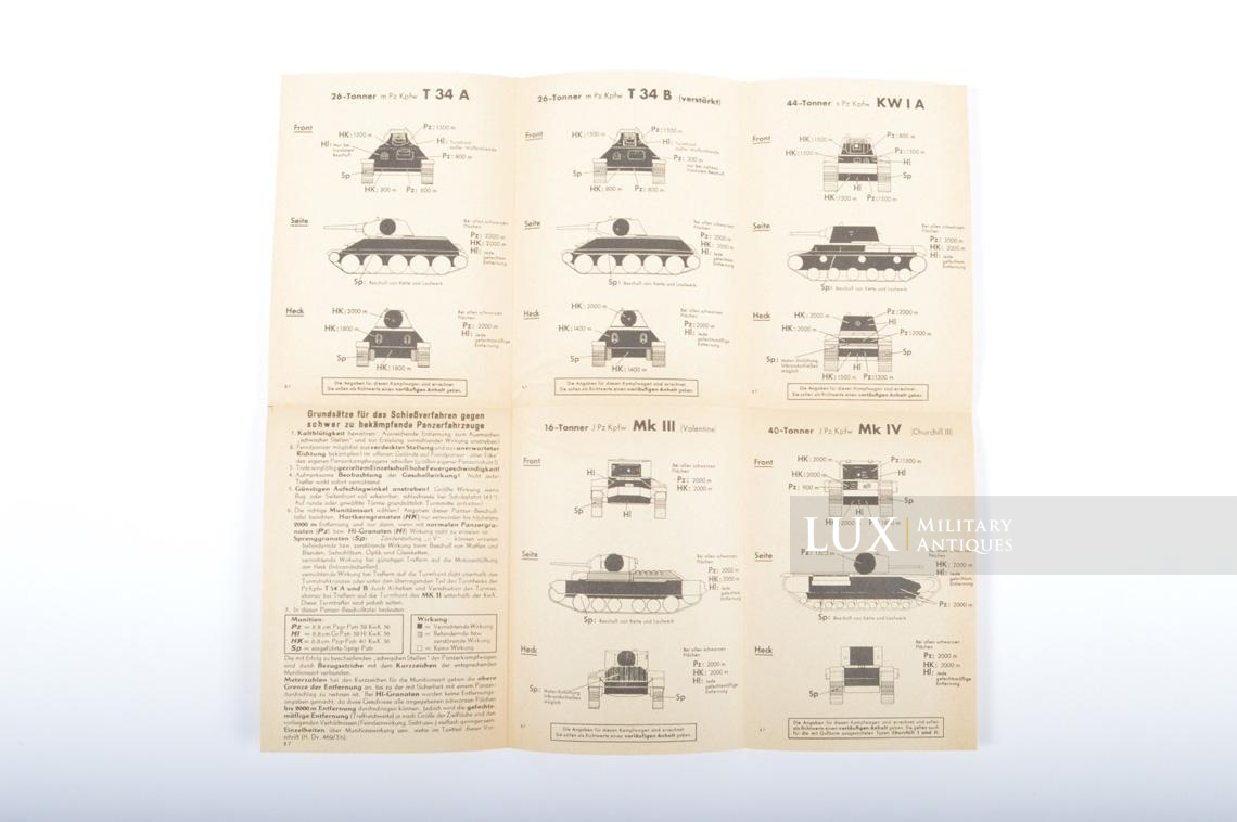 Unissued German Panzer instructional manual, « Tigerfibel » - photo 58