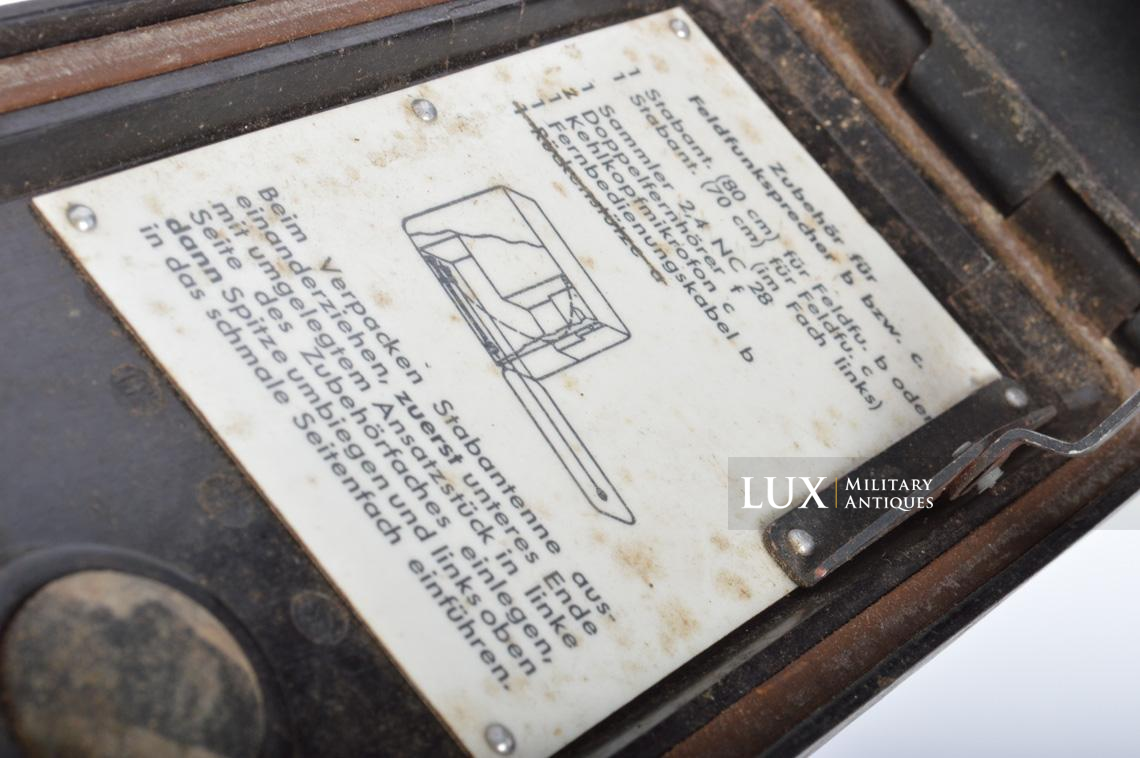 German portable field radio transceiver set, « Feldfu.b1 » - photo 15