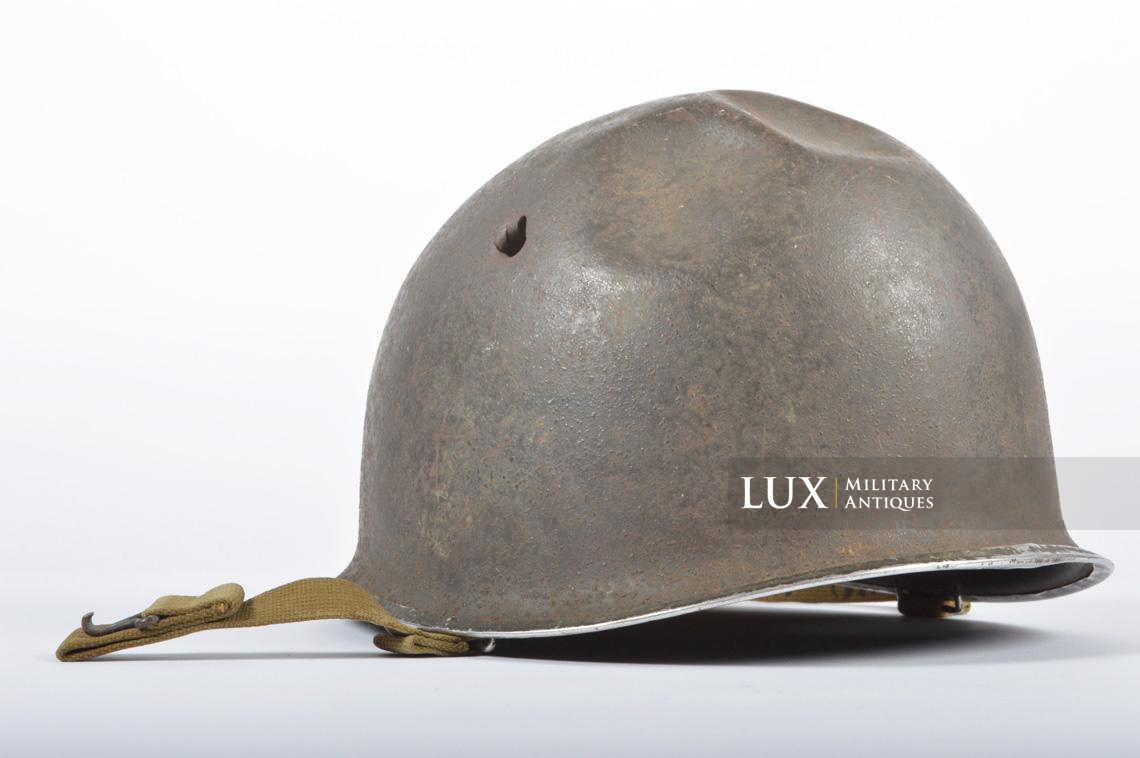 USM1 fixed bale battle damaged combat helmet, « KIA », 11th Armored Div. - photo 9