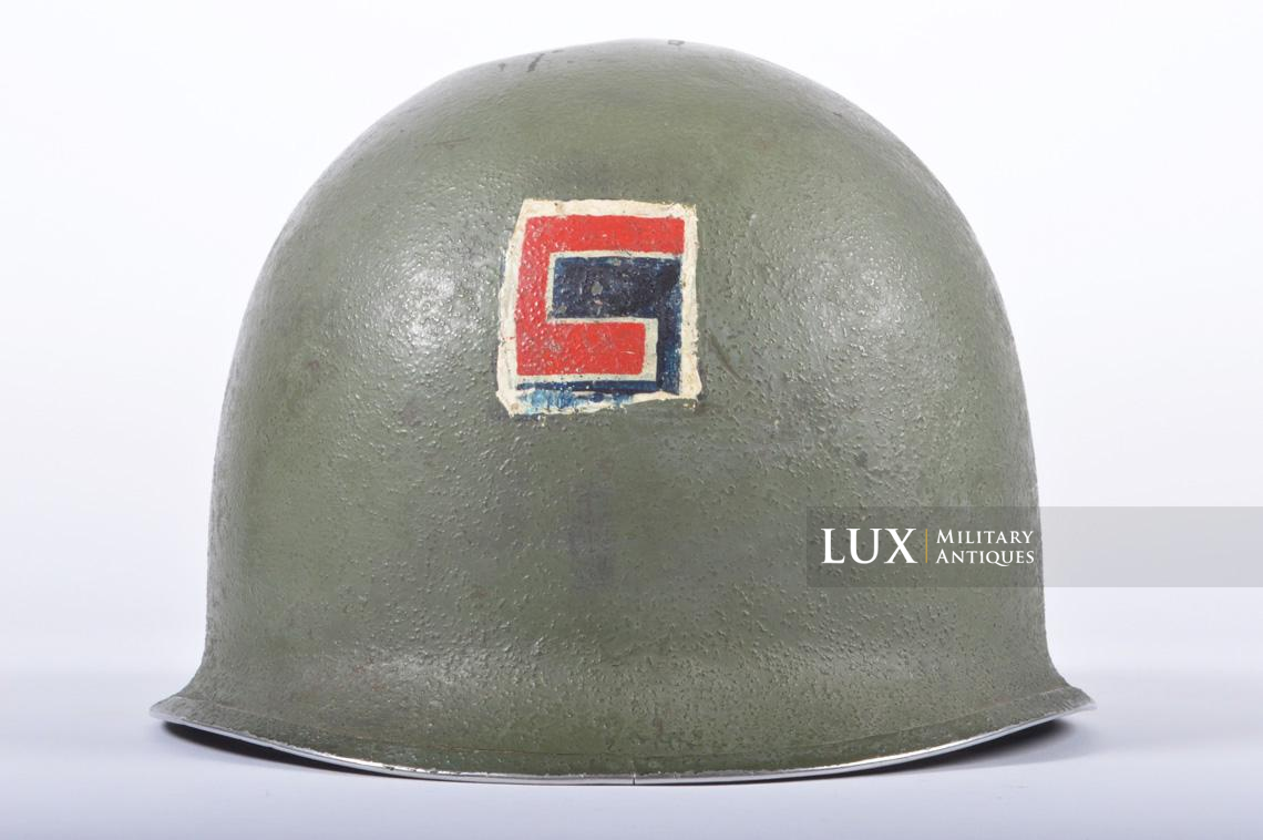 USM1 69th Infantry division fixed bale helmet, « fighting 69th » - photo 8