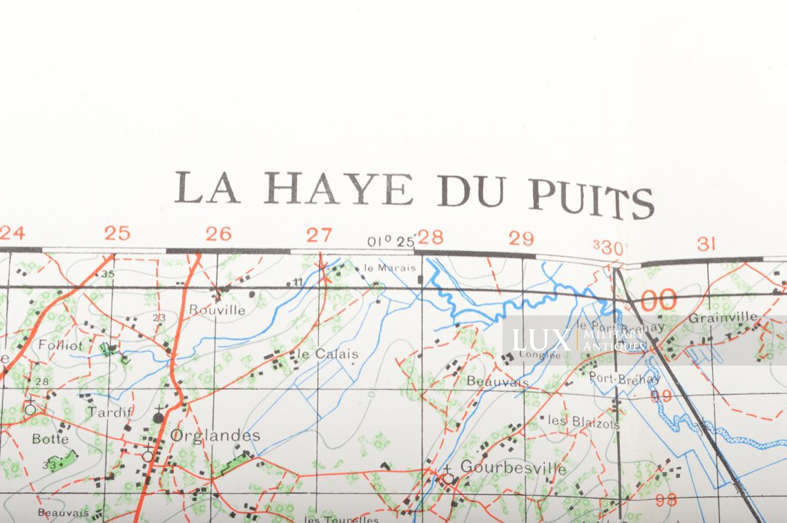 US Army D-DAY map, « LA-HAYE-DU-PUITS », Normandy, 1943 - photo 8