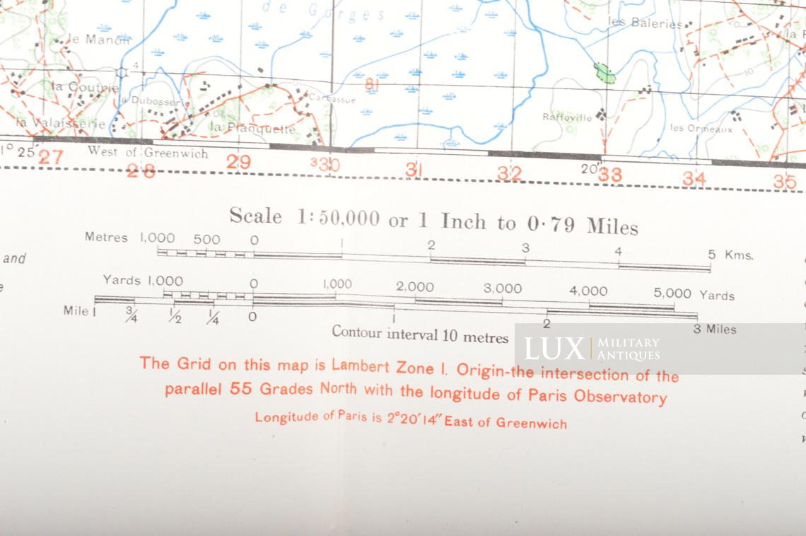 US Army D-DAY map, « LA-HAYE-DU-PUITS », Normandy, 1943 - photo 12
