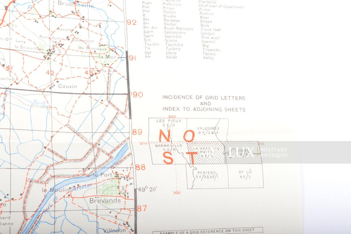 US Army D-DAY map, « LA-HAYE-DU-PUITS », Normandy, 1943 - photo 13