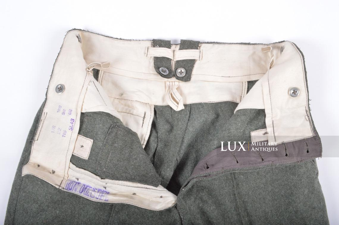 Unissued Heer/Waffen-SS M43 combat trousers, « Keilhose » - photo 19