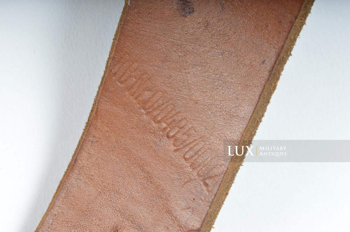 German late war leather combat Y-straps, « RBNr » - photo 15