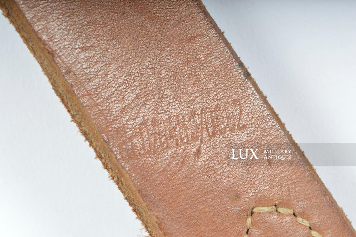 German late war leather combat Y-straps, « RBNr » - photo 16