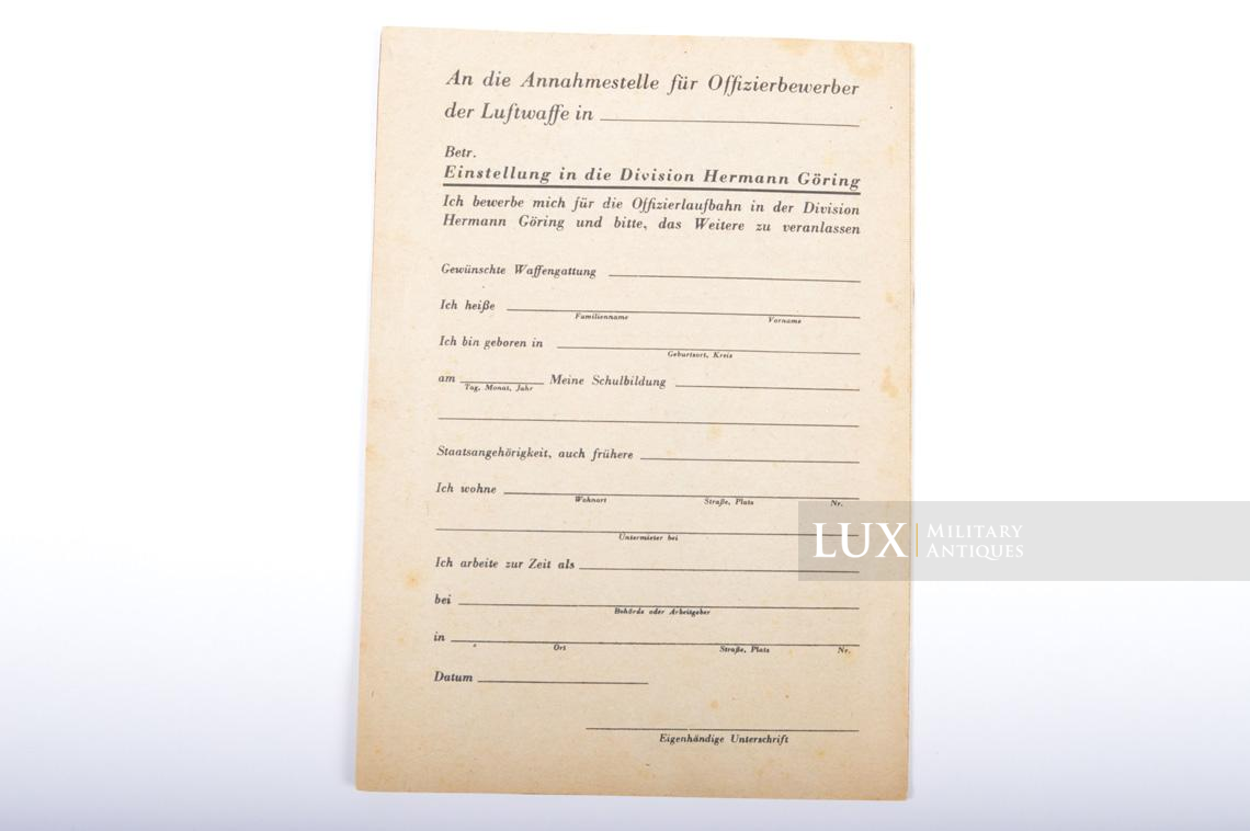 Rare brochure de recrutement pour la division « Hermann Göring » - photo 9