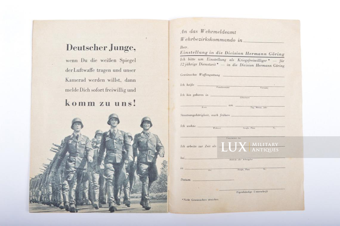 Rare Hermann Göring division recruitment pamphlet - photo 16