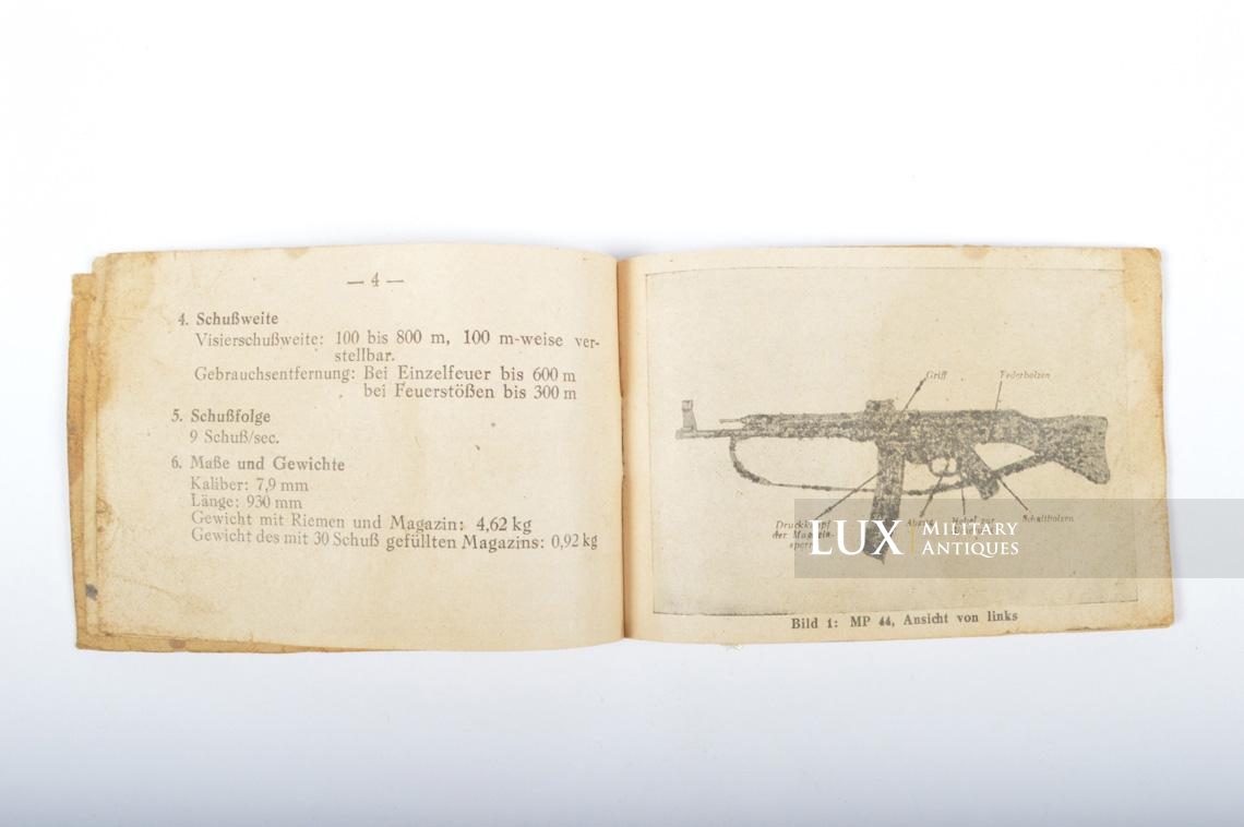 German MP44 weapons information and instructional booklet, « Sturmgewehr » - photo 10