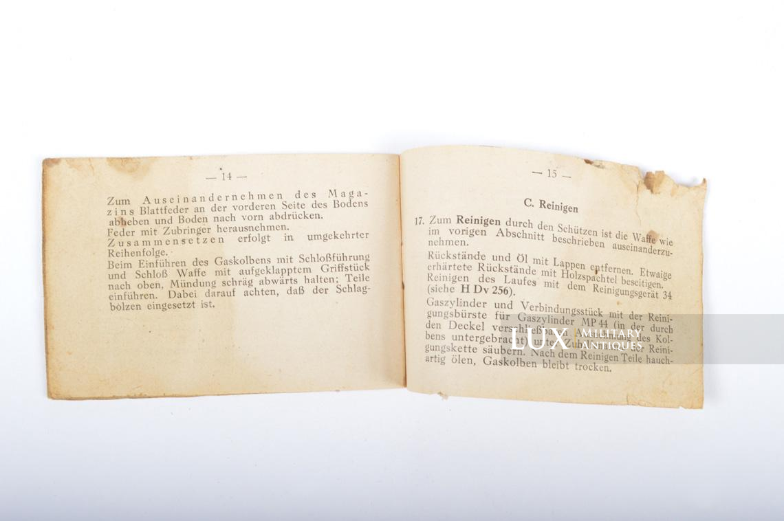 German MP44 weapons information and instructional booklet, « Sturmgewehr » - photo 15