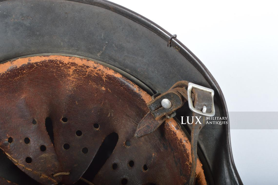 M35 Luftwaffe bailing wire three-tone brushed painted camouflage combat helmet, named - photo 25