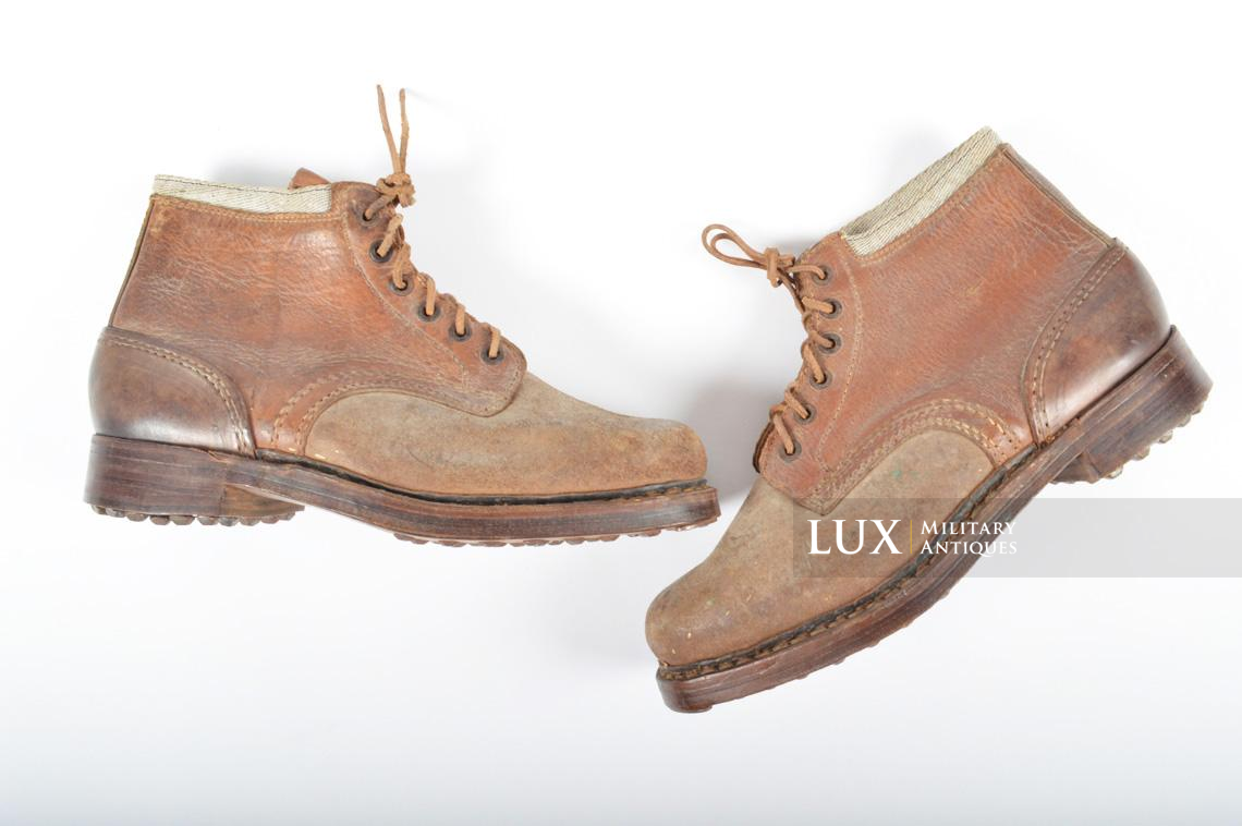 late-war German ankle boots, « RIEKER »