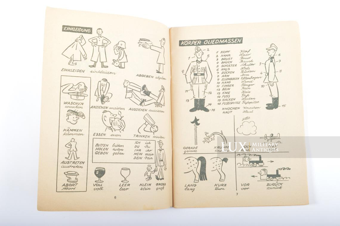 German soldier instructional booklet, « Bildsprecher Deutsch für Soldaten » - photo 10