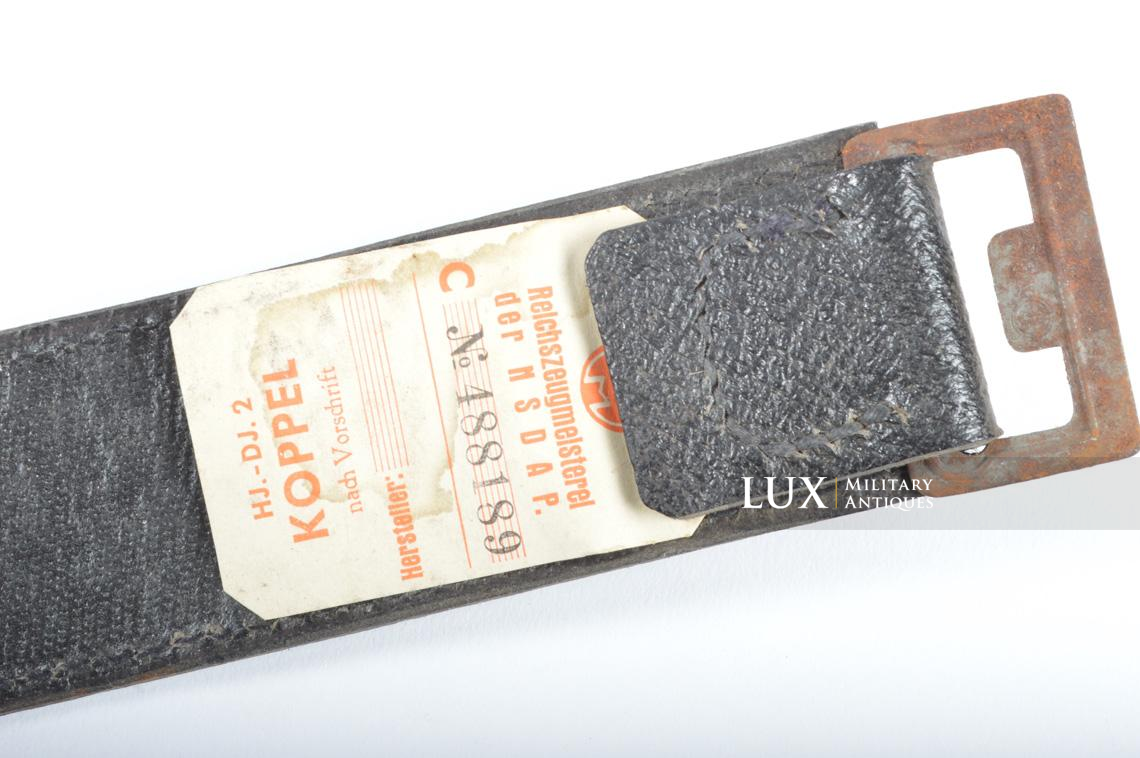 German Hitlerjugend pressed cardboard belt with « RZM » paper tag - photo 9