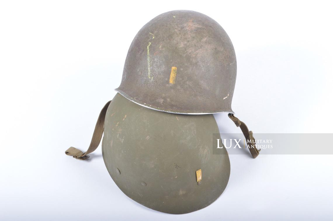 USM1 2nd Lieutenant fixed bale combat helmet, « ETO » - photo 4