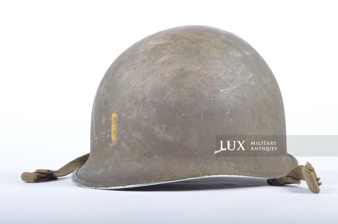 USM1 2nd Lieutenant fixed bale combat helmet, « ETO » - photo 8