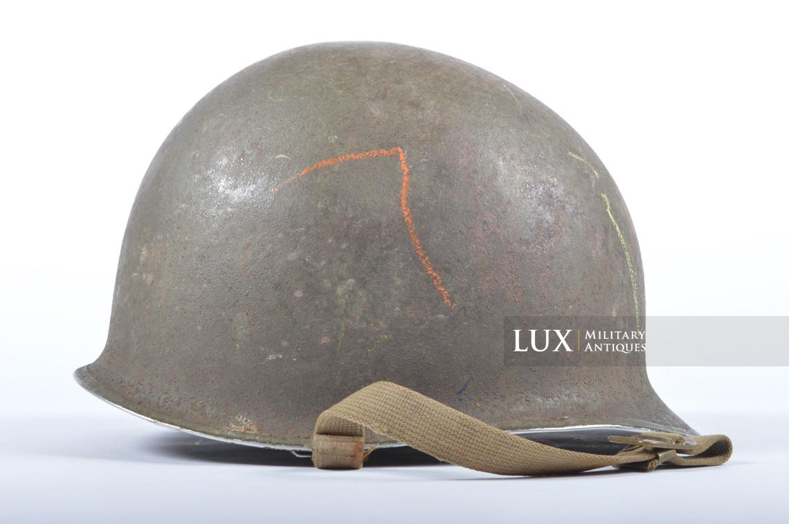 USM1 2nd Lieutenant fixed bale combat helmet, « ETO » - photo 13