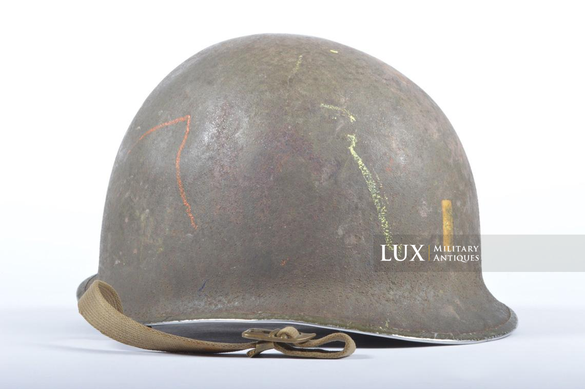 USM1 2nd Lieutenant fixed bale combat helmet, « ETO » - photo 14